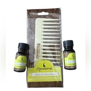 NWT Macadamia Healing Oil Treatment and Oil Infused Comb Lot
